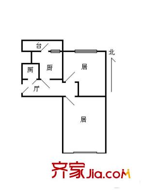 崇仁里戶型圖戶型圖 2室1廳1衛(wèi)1廚