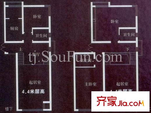 紫桂苑戶型圖戶型圖 3室2廳2衛(wèi)