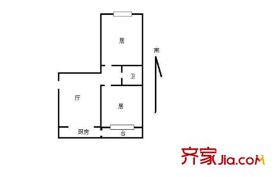 春江里 2室 戶(hù)型圖
