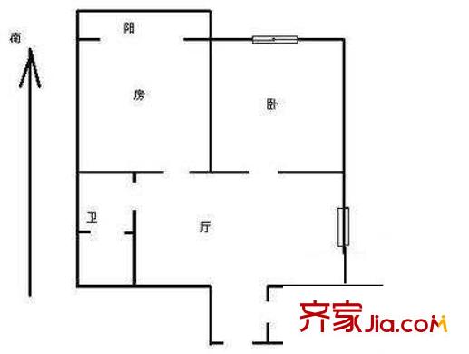 龍德里戶型圖戶型圖 2室1廳1衛(wèi)1廚