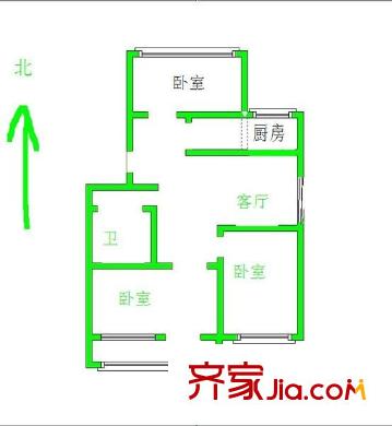 鳳凰園 3室 戶型圖