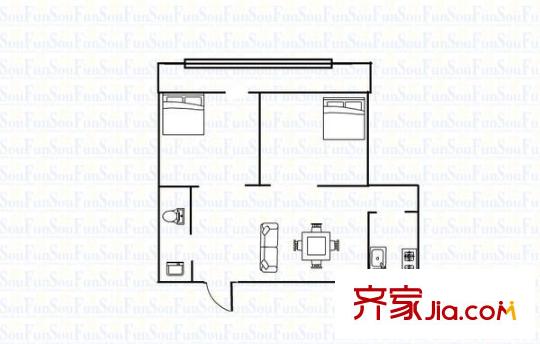 延生里戶(hù)型圖戶(hù)型圖 2室1廳1衛(wèi)1廚