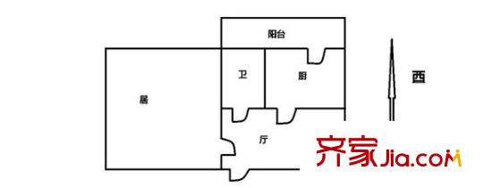 延生里 1室 戶(hù)型圖