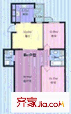 萬德花園戶型圖戶型圖 2室2廳2衛(wèi)1廚