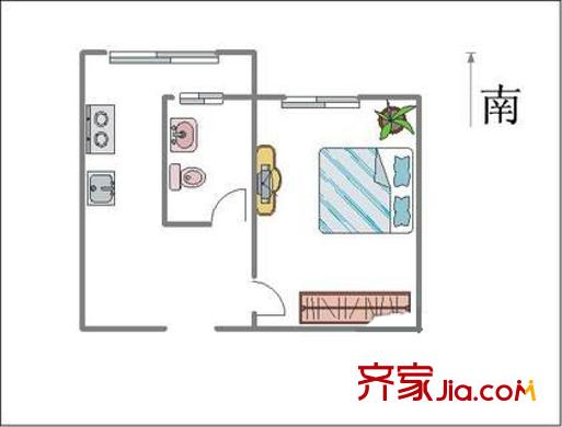 前光里戶型圖戶型圖 1室1廳1衛(wèi)1廚