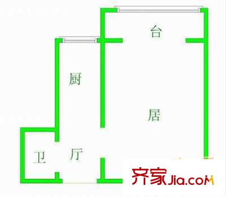 東江南里戶型圖戶型圖 1室1廳1衛(wèi)1廚
