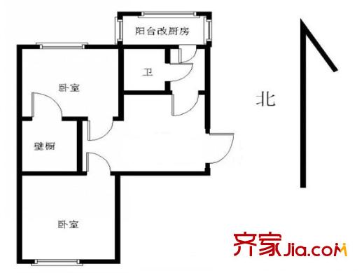 復(fù)康里 2室 戶型圖