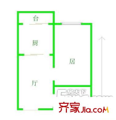 賓水里戶型圖戶型圖 1室1廳1衛(wèi)1廚