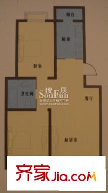 雅潤嘉園戶型圖04 2室1廳1衛(wèi)
