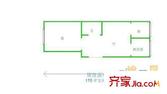 宜川北里戶型圖戶型圖 2室1廳1衛(wèi)1廚