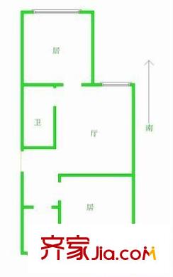 金平東里戶型圖戶型圖 2室1廳1衛(wèi)1廚