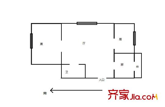 順園公寓 2室 戶型圖