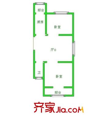 華育樓 2室 戶型圖
