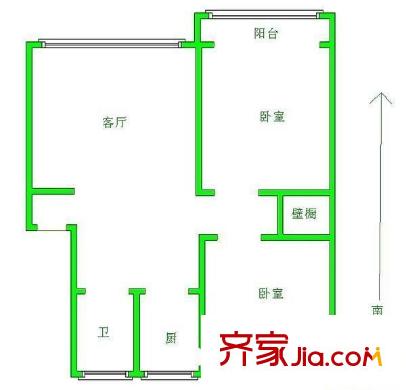 華育樓 2室 戶型圖