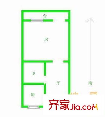 盈江西里戶型圖戶型圖 1室1廳1衛(wèi)1廚