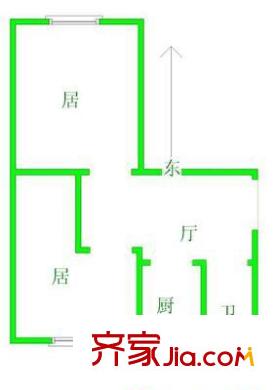 盈江西里戶型圖 戶型圖 2室1廳1衛(wèi)1廚