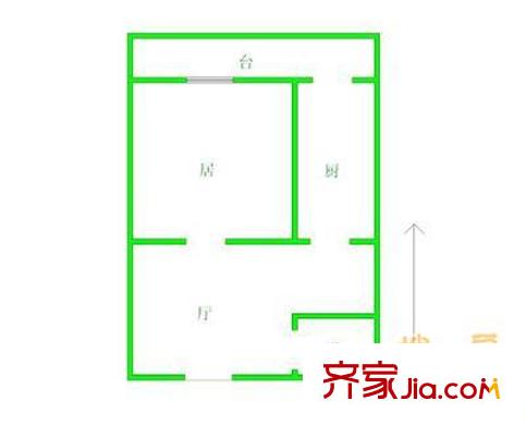 寬福里戶型圖戶型圖 1室1廳1衛(wèi)1廚