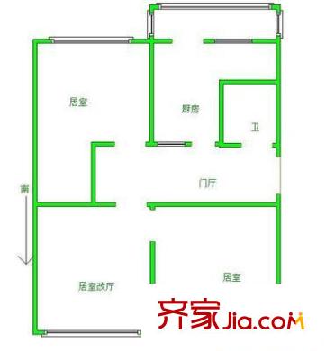 盈江里戶(hù)型圖戶(hù)型圖 3室1廳1衛(wèi)1廚