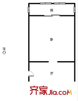 凌研里戶型圖戶型圖 1室1廳1衛(wèi)1廚