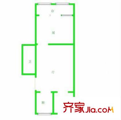 飛云里戶型圖戶型圖 1室1廳1衛(wèi)1廚