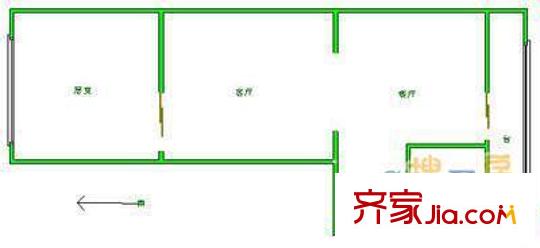 上江花園戶型圖戶型圖 1室2廳1衛(wèi)1廚