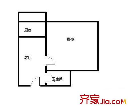 保康里戶型圖戶型圖 1室1廳1衛(wèi)1廚