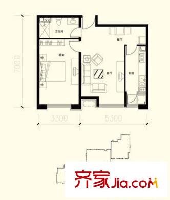 祥和里 2室 戶型圖