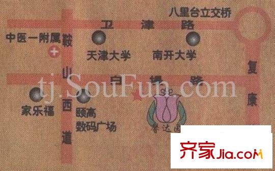 馨達(dá)園交通圖