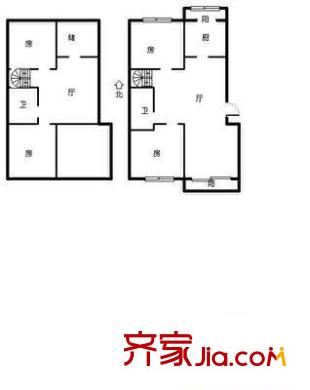 馨達(dá)園戶型圖 戶型圖 4室2廳2衛(wèi)1廚