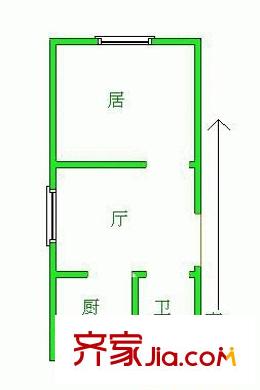 景逸園戶型圖戶型圖 1室1廳1衛(wèi)1廚