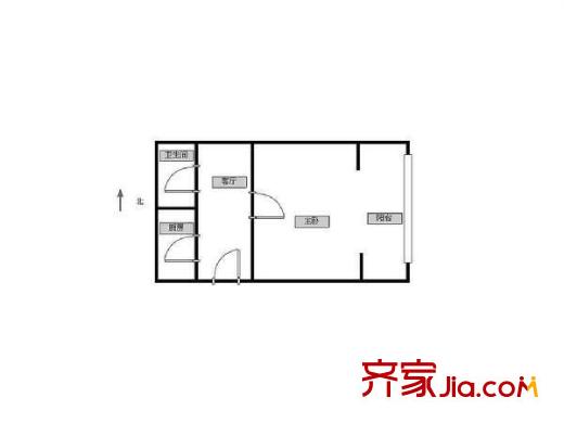 瑞德里 1室 戶型圖
