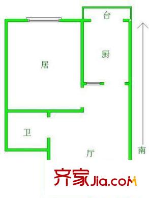 連心里戶型圖戶型圖 1室1廳1衛(wèi)1廚