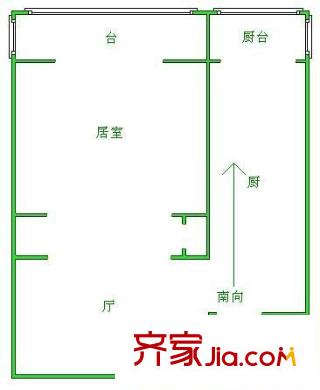 云山里戶型圖戶型圖 1室1廳1衛(wèi)1廚