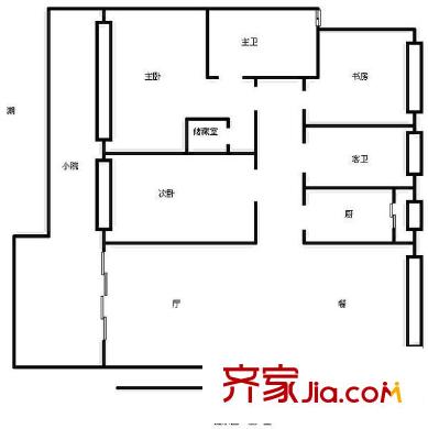 華夏津典漣水園戶(hù)型圖戶(hù)型圖 3室2廳2衛(wèi)1廚