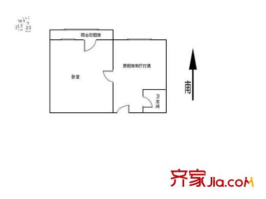 南江西里 0室 戶型圖