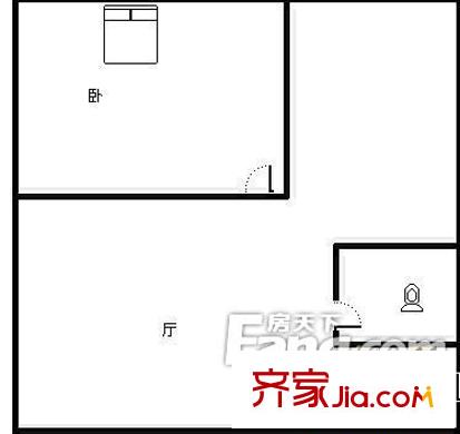 祥和里戶型圖戶型圖 1室1廳1衛(wèi)1廚