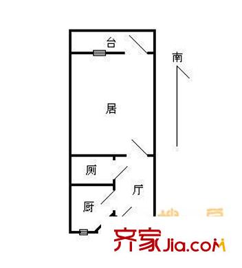 祥和里戶型圖戶型圖 1室1廳1衛(wèi)1廚