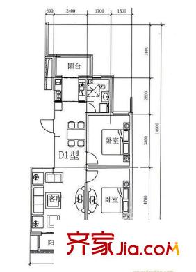 金港國際靜園戶型圖金港國際 2室 2室2廳1衛(wèi)1廚