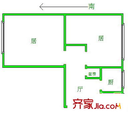 無(wú)錫道大樓戶型圖戶型圖 2室1廳1衛(wèi)1廚