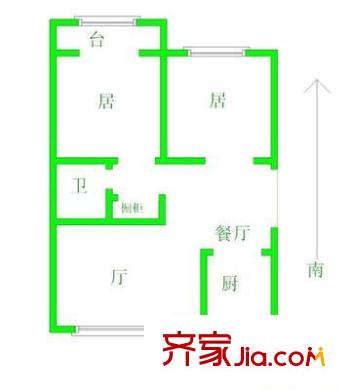 無(wú)錫道大樓戶型圖戶型圖 2室1廳1衛(wèi)1廚