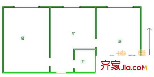 無(wú)錫道大樓戶型圖戶型圖 2室1廳1衛(wèi)1廚