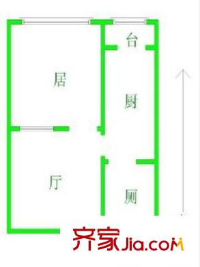 川南里戶型圖戶型圖 1室1廳1衛(wèi)1廚