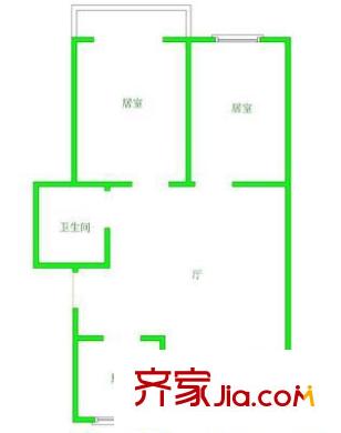 廣順園戶型圖戶型圖 2室2廳1衛(wèi)1廚