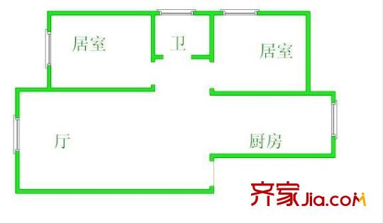 南江東里戶型圖戶型圖 2室1廳1衛(wèi)1廚