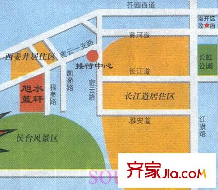 旭水藍(lán)軒交通圖