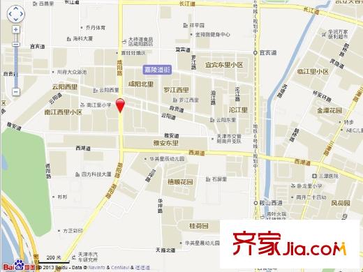 嘉陵南里交通圖