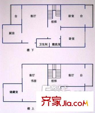 純雅公寓戶型圖戶型圖 3室2廳2衛(wèi)1廚