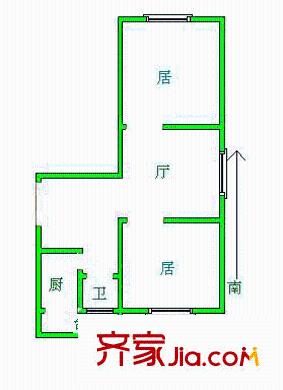 華章里戶型圖戶型圖 2室1廳1衛(wèi)1廚