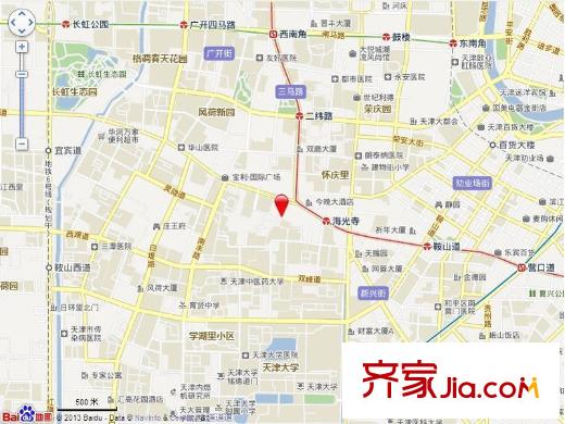 金融街南開中心交通圖
