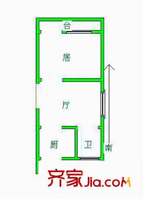 興源公寓戶型圖戶型圖 1室1廳1衛(wèi)1廚